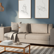 Sala com madeira premium