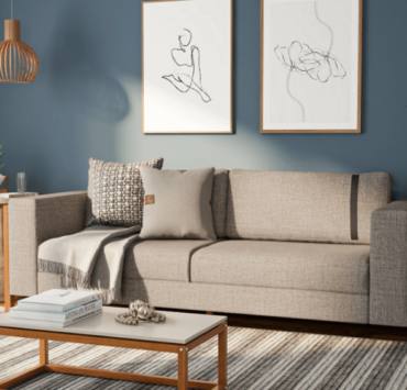 Sala com madeira premium