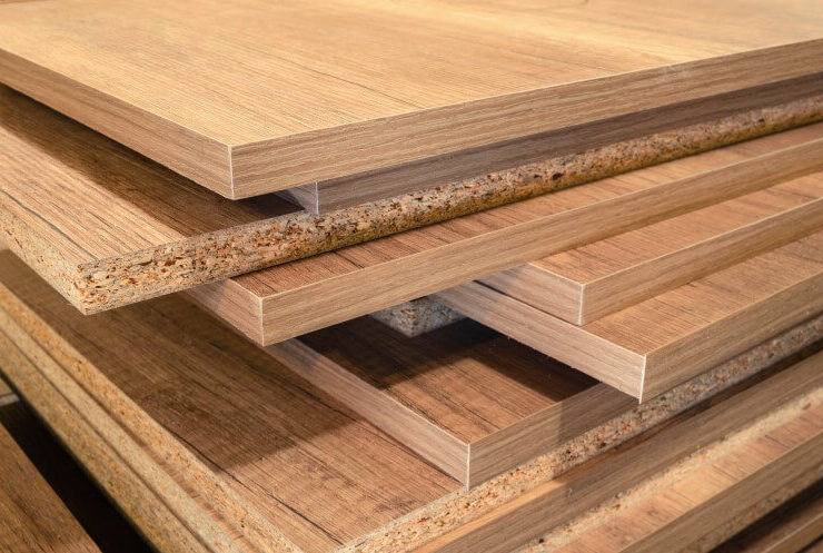 Pilha de madeira MDF