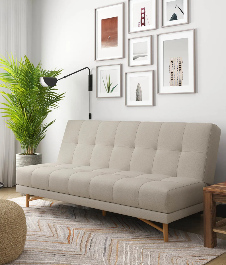 sofá-cama é móvel prático e funcional para o quarto de hóspedes